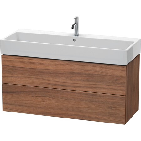 Duravit L-Cube Two Drawer Wall-Mount Vanity Unit Mediterranean Oak LC627707171